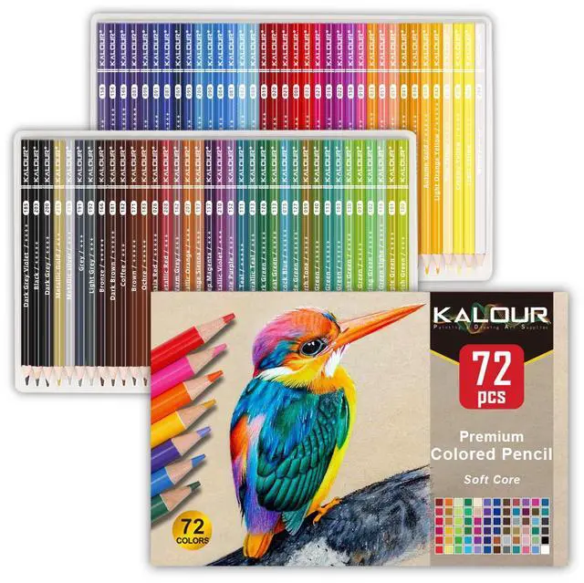 Main image of 72 Count Colored Pencils for Adult Coloring Books, Soft Core,Ideal for Drawing Blending Shading,Color Pencils Set Gift for Adults Kids Beginners