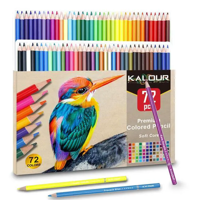 Alt view image 7 of 7 - 72 Count Colored Pencils for Adult Coloring Books, Soft Core,Ideal for Drawing Blending Shading,Color Pencils Set Gift for Adults Kids Beginners