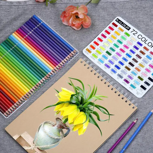 Alt view image 2 of 7 - 72 Count Colored Pencils for Adult Coloring Books, Soft Core,Ideal for Drawing Blending Shading,Color Pencils Set Gift for Adults Kids Beginners