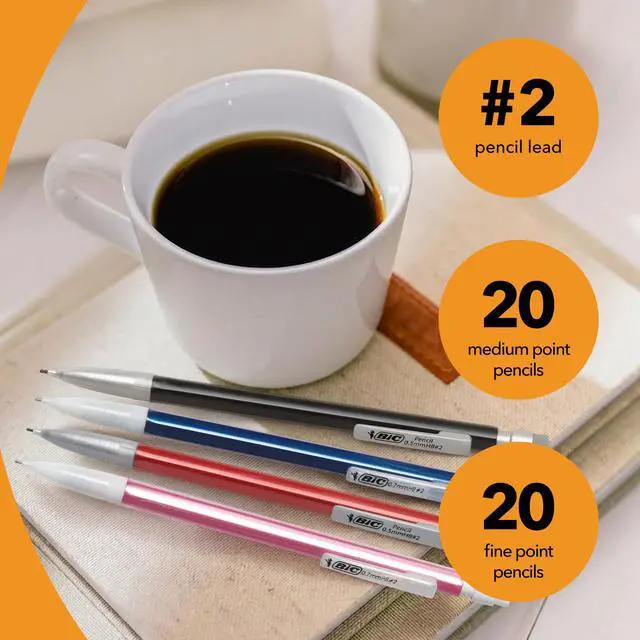 Alt view image 4 of 7 - Mechanical Pencils #2 XtraSmooth, 20 .7mm & 20 .5mm, Pack of 40