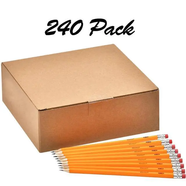 Alt view image 2 of 5 - Wood-Cased #2 HB Pencils Bulk, 240 Count, Pre-sharpened