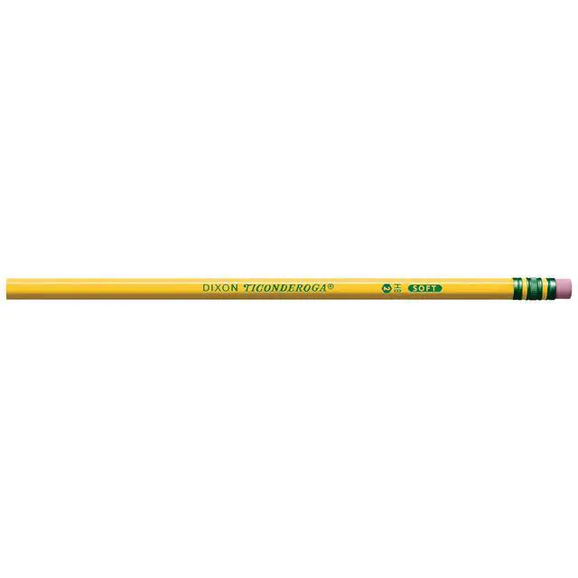 Alt view image 3 of 7 - Wood-Cased Pencils, Unsharpened, 2 HB Soft, Yellow, 72 Count