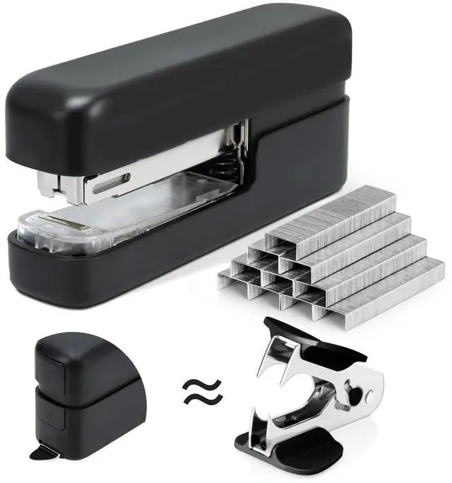 Main image of Stapler, Desktop Staplers with Integrated Staple Remover, 45 Sheet Capacity Office Stapler, Black
