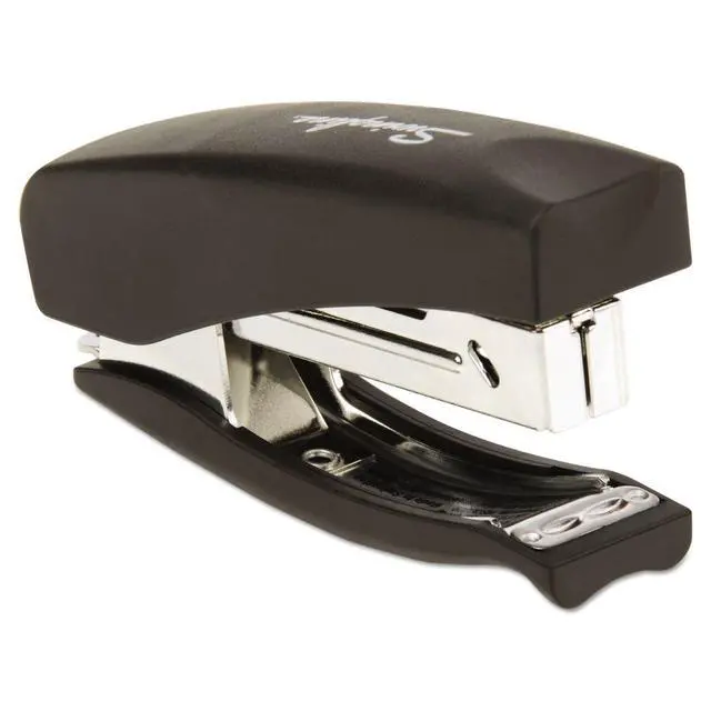 Alt view image 4 of 7 - Soft Grip Stapler, 20 Sheet Capacity, Compact, Handheld Stapler, Black (09901)