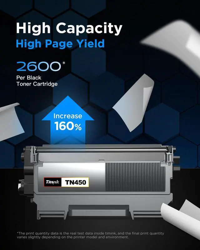 Alt view image 4 of 7 - TN450 Toner Cartridge Compatible with Brother TN450 TN-450 Toner