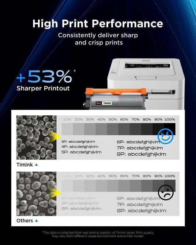 Alt view image 7 of 7 - TN450 Toner Cartridge Compatible with Brother TN450 TN-450 Toner