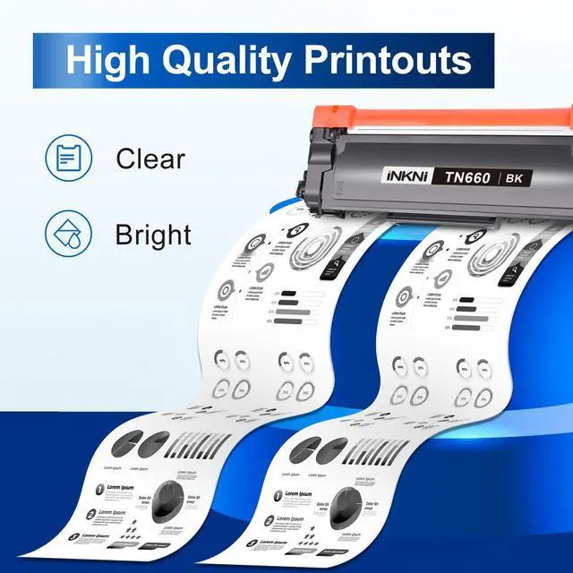 Alt view image 4 of 6 - Compatible TN660 Toner Cartridge Replacement for Brother TN660 TN630 High Yield Compatible for Brother HL-L2300D DCP L2540DW HL L2320D HL L2360DW HL L2380DW MFC L2700DW Printer (Black, 2-Pack)