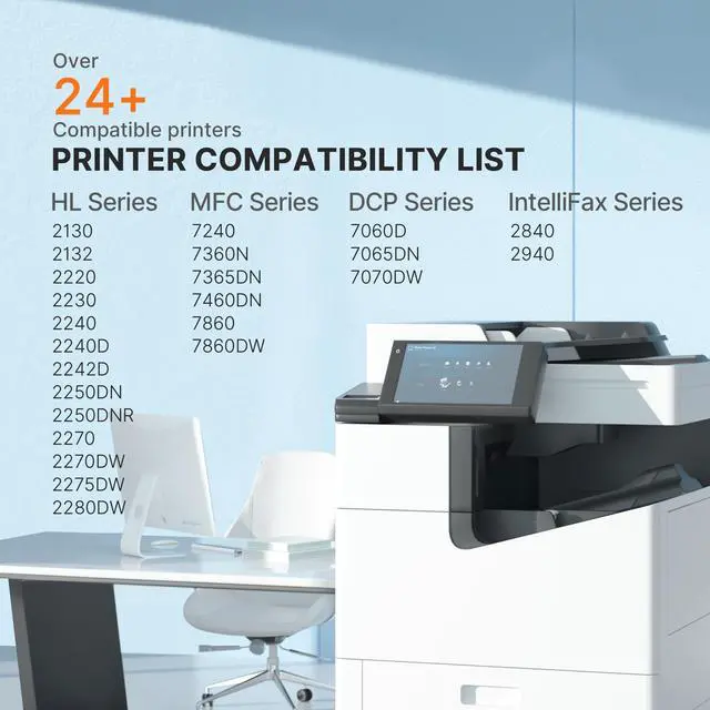 Alt view image 4 of 7 - Compatible Toner Cartridge Replacement for Brother TN450 TN420 TN-450 TN-420 to use with HL-2270DW HL-2280DW HL-2230 HL-2240 MFC-7360N MFC-7860DW DCP-7065DN Intellifax 2840 2940 (1 Black)