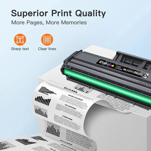 Alt view image 4 of 7 - Compatible MLT-D111S Toner Cartridge High Yield Replacement for Samsung 111S 111L MLT-D111S MLT-D111L to use with Samsung Xpress M2020W M2022W M2024W M2070FW M2070W Printer (Black, 1 Pack)