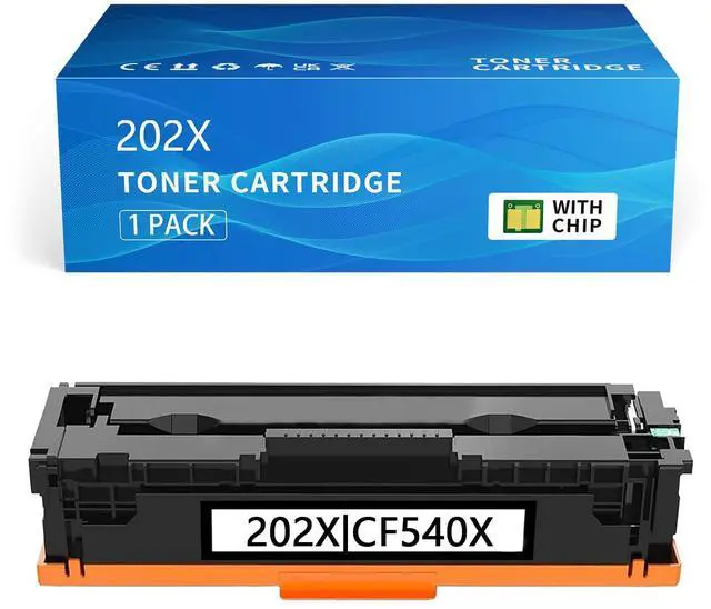 Main image of 202X Black Compatible for HP 202A CF500X CF500A Black Toner Cartridges for HP Color LaserJet Pro MFP M281fdw M281cdw M254dw Toner Cartridges