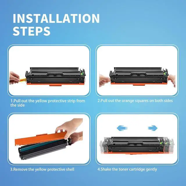 Alt view image 5 of 6 - 202X Black Compatible for HP 202A CF500X CF500A Black Toner Cartridges for HP Color LaserJet Pro MFP M281fdw M281cdw M254dw Toner Cartridges