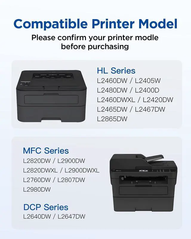 Alt view image 2 of 6 - TN830XL Toner Cartridge Replacement for Brother TN830XL TN830