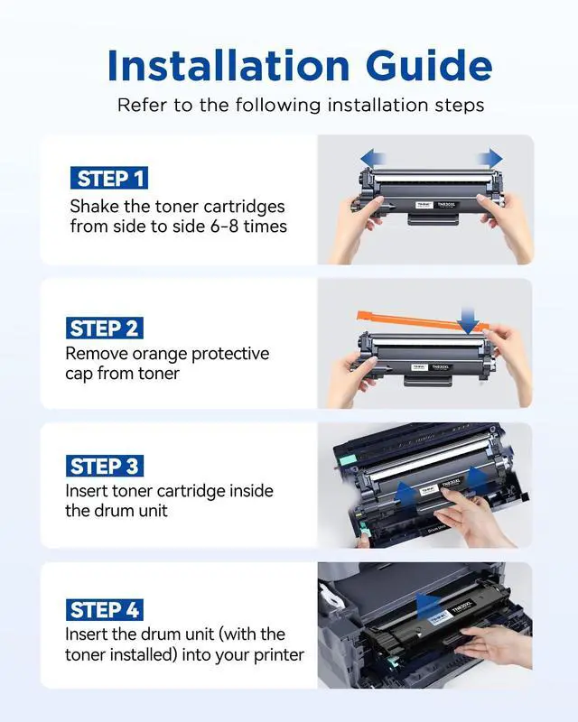 Alt view image 5 of 6 - TN830XL Toner Cartridge Replacement for Brother TN830XL TN830