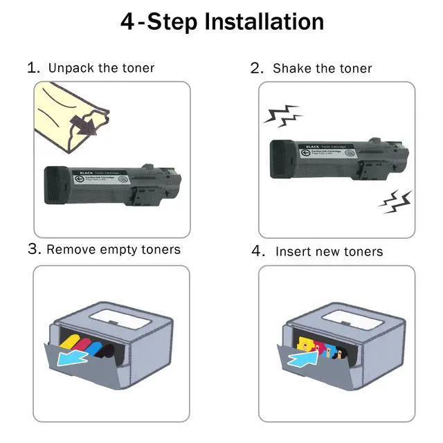 Alt view image 4 of 4 - Compatible Toner Cartridge Replacement for Xerox Phaser 6510 Workcentre 6515 Printer 6515/dn 6515/dni 6510/dn dni High Yield Laser (1 Yellow)