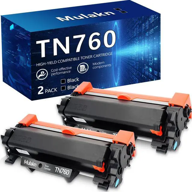 Main image of TN760 for TN760 Toner Cartridges to Use with MFC-L2750DW MFC-L2710DW HL-L2350DW HL-L2395DW HL-L2370DW DCP-L2550DW Printer High Yeild Black 2PK