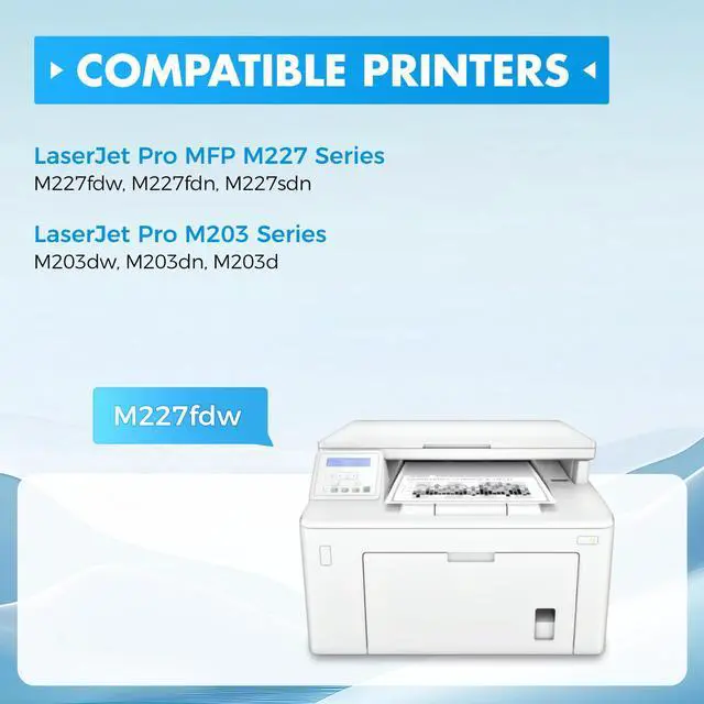 Alt view image 2 of 7 - 30A Black Toner Cartridge 2-Pack with chip High Yield Replacement for HP 30A CF230A 30X CF230X Compatible for HP LaserJet Pro MFP M227fdw M227fdn M203dw M227sdn M203dn M203d Printer M277 M203 Ink Copy
