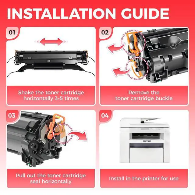 Alt view image 4 of 6 - 128 Toner Cartridge Black 2-Pack Replacement for Canon 128 CRG-128 Compatible with Canon ImageCLASS D550 D530 MF4410 MF4412 MF4420 MF4452 MF4450 MF4770n MF4570 MF4800 Faxphone L190 L100 Printers Ink