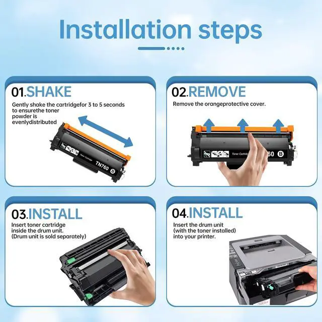 Alt view image 5 of 7 - TN760 for Brother TN760 TN-760 TN 730 Toner Cartridges to Brother HL-L2350DW HL-L2395DW MFC-L2710DW MFC-L2690DW DCP-L2550DW Printers , High Yield Black - 1Pack