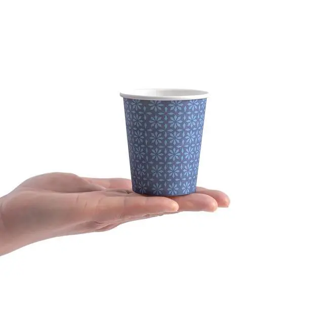 Alt view image 2 of 7 - 300 Pack 5oz Paper Cups, Disposable Bathroom Navy Floral Small Mouthwash Cups 5 OZ for Barth, Parties, Picnics, Barbecues, Travel and Events