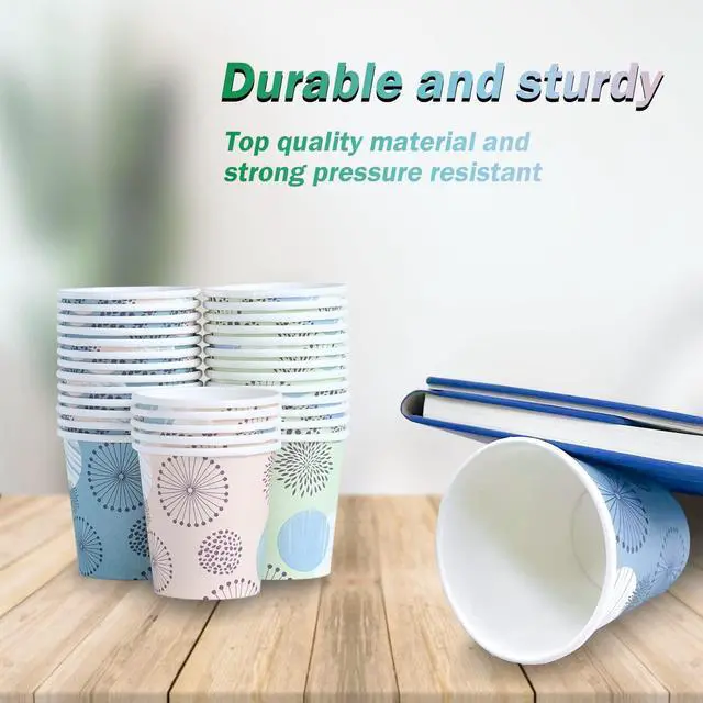 Alt view image 3 of 7 - [300 Pack 3 oz Paper Cups, Disposable Bathroom Cups, Small Mouthwash Cups, Mini Paper Cups 3 Ounce for Bathroom