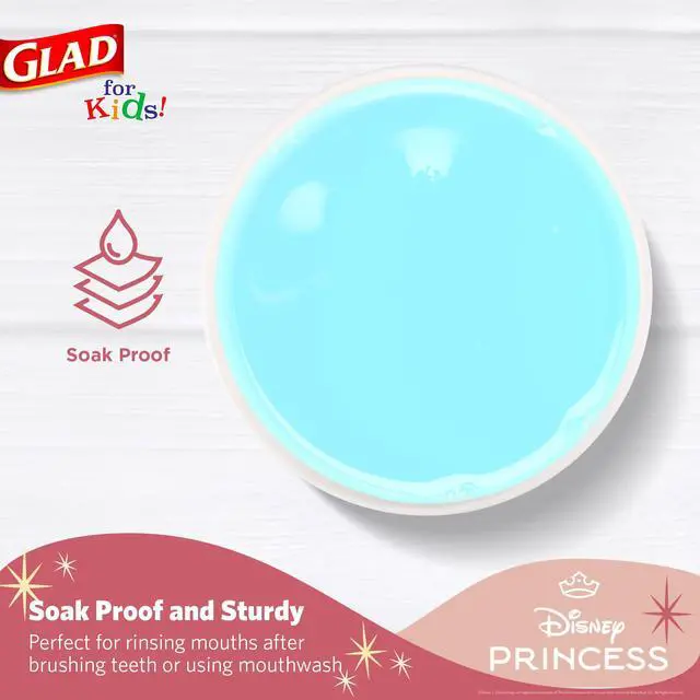 Alt view image 4 of 6 - for Kids Disney Princess Disposable Mini Paper Cups for Bathroom Rinsing and Parties Heavy Duty Soak Proof Paper Cups for Kids Colorful Princess Designs 3 Ounce 100 Count Kids Drinkware