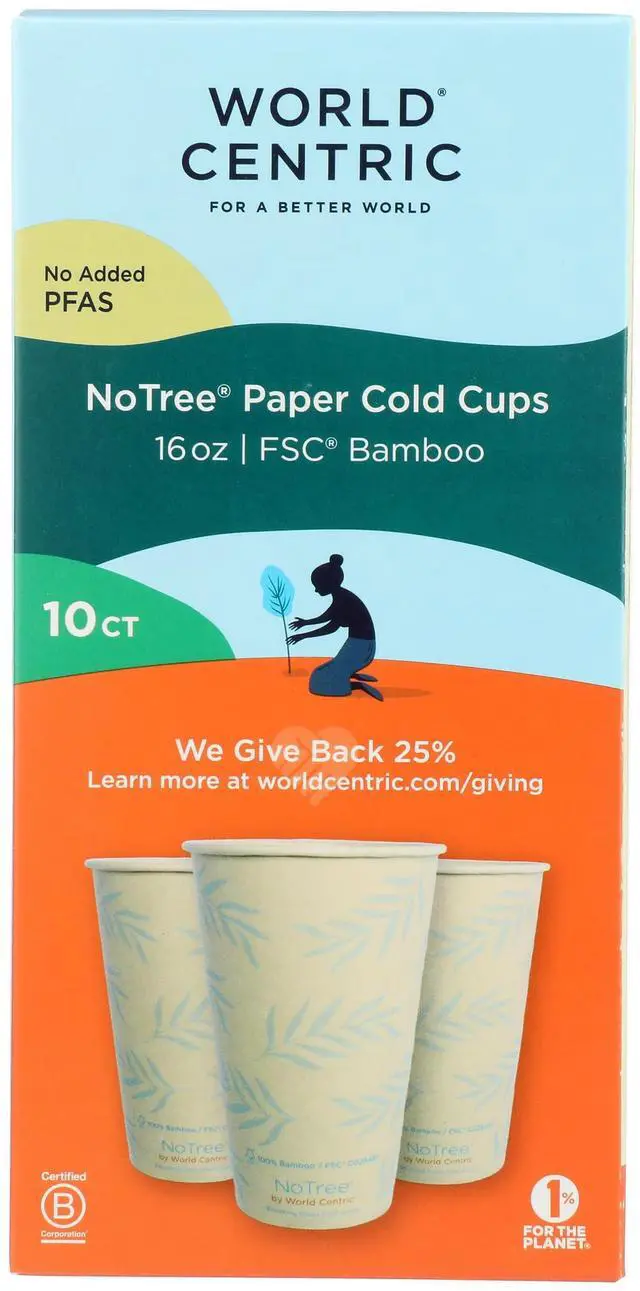 Alt view image 2 of 6 - Bamboo Cold Cups 16Oz, 10 CT