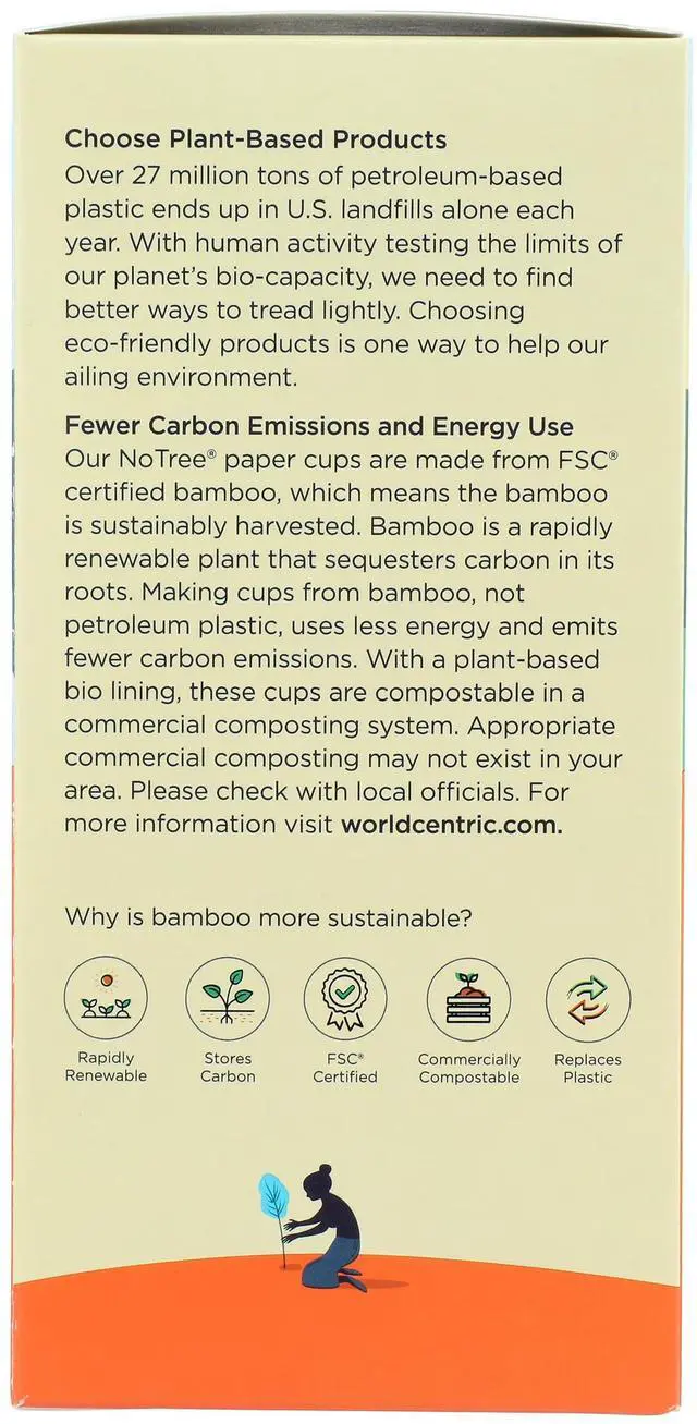 Alt view image 4 of 6 - Bamboo Cold Cups 16Oz, 10 CT