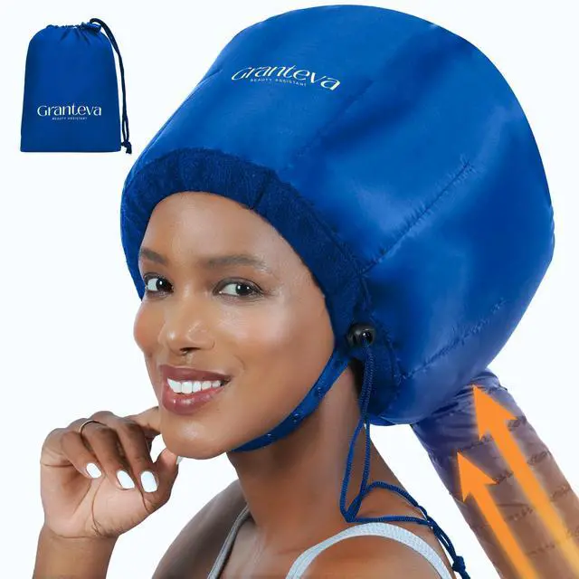 Main image of Hair Dryer Bonnet Attachment w/A Headband Integrated that Reduces Heat Around Ears & Neck - Blow Dryer Attachment for Hair Dryer, Speeds Up Drying Time