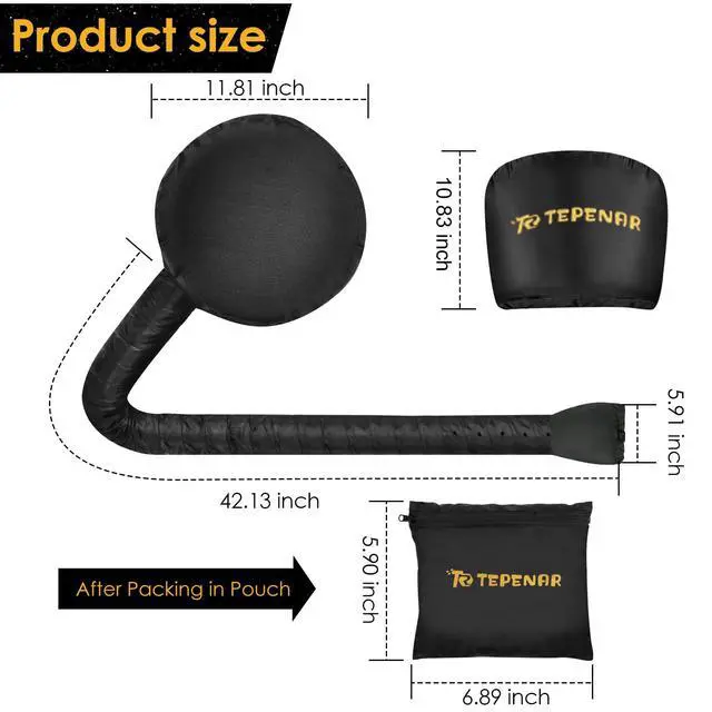 Alt view image 3 of 6 - Bonnet Hair Dryer Attachment, Large - Black, Upgraded Soft Adjustable for Hand Held Hair Dryer, Fast Drying, Ideal for Natural Curly Textured Hair Care and Speeds Up Drying Time at Home