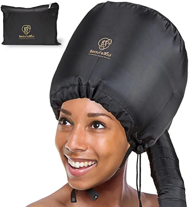 Main image of Hooded Hair Dryer Attachment - Soft Bonnet for Fast Blow Drying
