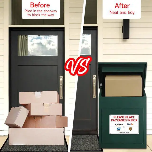 Alt view image 5 of 7 - Please Leave Packages and Deliveries Here Sign,Self-Adhesive