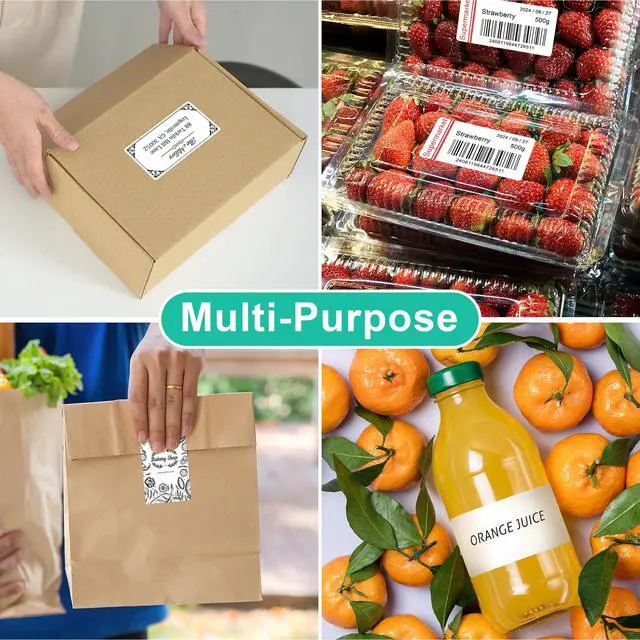 Alt view image 6 of 6 - 2" x 4" Label Stickers, Printable White 10 per Sheets Total 300 Labels, for Laser/Inkjet Printing - Matte (300 Labels)