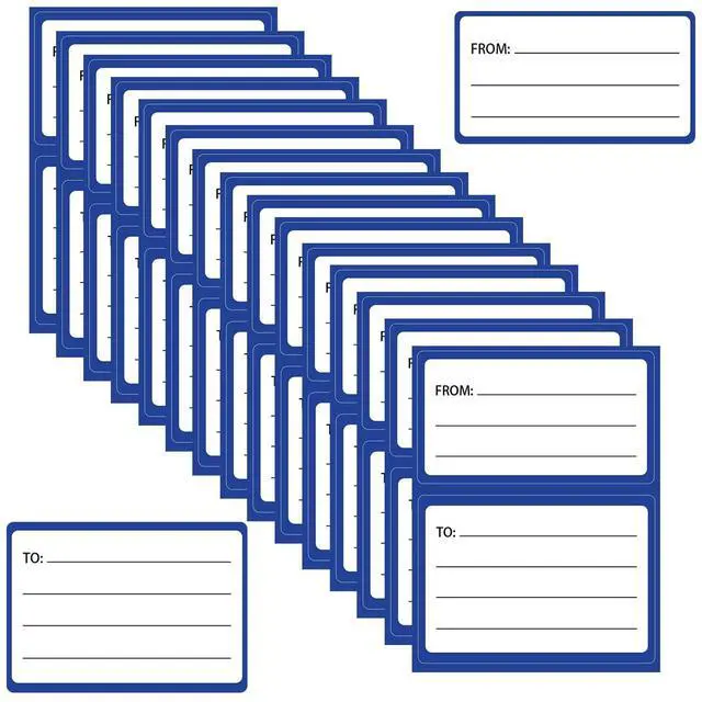 Main image of Mailing Labels for Packages 60 Pcs to from Return Address Labels for Envelopes 4.5x3.5Inch Blank Self Adhesive Shipping Label Handwriting to/from Mail Label Stickers Address Tags