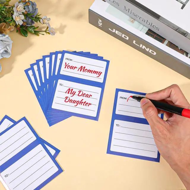Alt view image 3 of 6 - Mailing Labels for Packages 60 Pcs to from Return Address Labels for Envelopes 4.5x3.5Inch Blank Self Adhesive Shipping Label Handwriting to/from Mail Label Stickers Address Tags