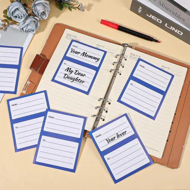 Alt view image 5 of 6 - Mailing Labels for Packages 60 Pcs to from Return Address Labels for Envelopes 4.5x3.5Inch Blank Self Adhesive Shipping Label Handwriting to/from Mail Label Stickers Address Tags