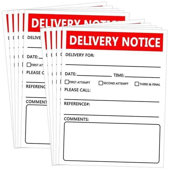 Main image of Delivery Notice,Missed Connections Label,4x3 inch Stickers for Postman,200 Pcs Per Pack