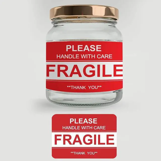 Alt view image 6 of 7 - 2" x 3" Fragile Stickers for Shipping and Moving Please Handle with Care Fragile Thank You Do Not Drop, Warning Stickers Fragile Labels, Permanent Adhesive(500 Labels, 1 Roll)