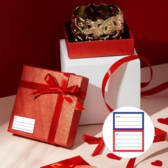Alt view image 5 of 7 - 150 PCS Mailing Labels for Packages to from Return Address Mailing Labels, Blank Self Adhesive Mailing Label Mail Shipping Postage Guaranteed Stickers for Package Gift Mail Box Envelopes (Red&Blue)
