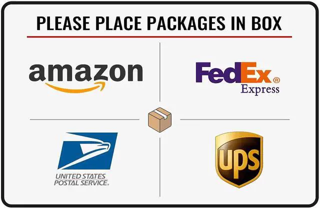 Main image of Please Place Packages in Box Delivery Sign for Outdoor Use 12 x 8 Inch (025)