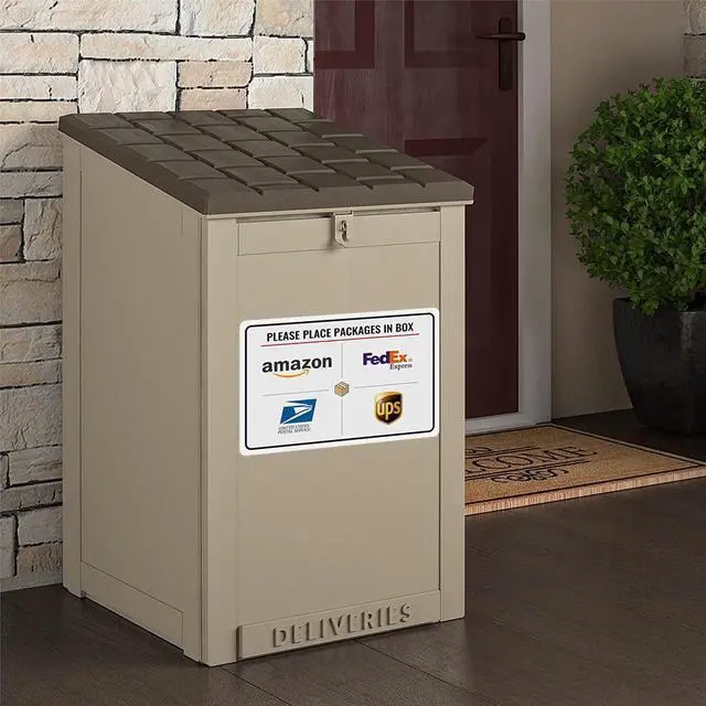 Alt view image 4 of 6 - Please Place Packages in Box Delivery Sign for Outdoor Use 12 x 8 Inch (025)