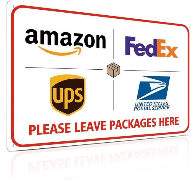 Main image of Package Delivery Sign 8x12", Please Leave Packages Here