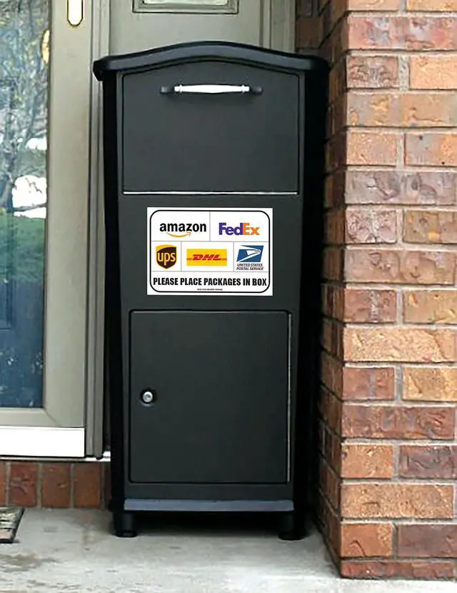 Alt view image 5 of 6 - Package Delivery Signs (02 pack) Package Delivery Stickers size 10 x 7 Inches Over Lamination Delivery Signs for Packages