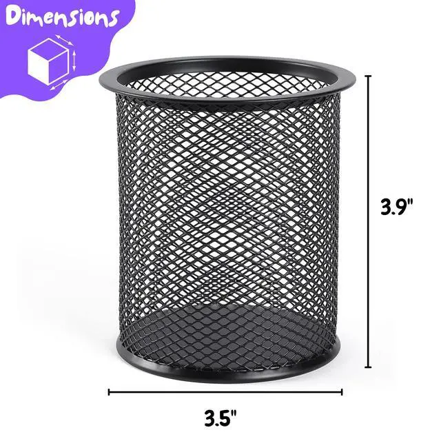 Alt view image 3 of 7 - Mesh Pen Holder, 3pcs, Pen Holder, Pencil Cup Holder