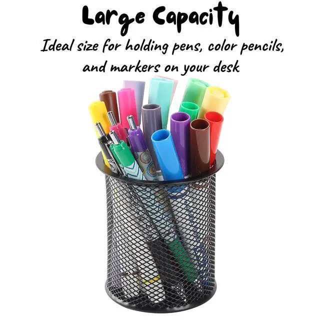 Alt view image 5 of 7 - Mesh Pen Holder, 3pcs, Pen Holder, Pencil Cup Holder