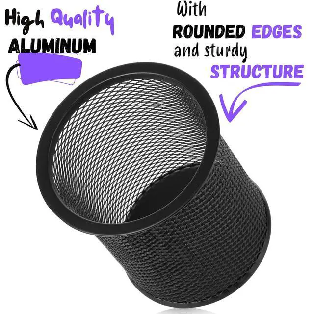 Alt view image 4 of 7 - Mesh Pen Holder, 3pcs, Pen Holder, Pencil Cup Holder
