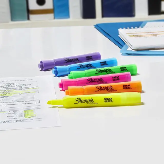 Alt view image 7 of 7 - Tank Highlighters, Chisel Tip, Yellow Highlighters, Essential Office & School Supplies, Teacher Must Haves, Quick-Drying, Smear-Resistant, Bulk 36-Pack