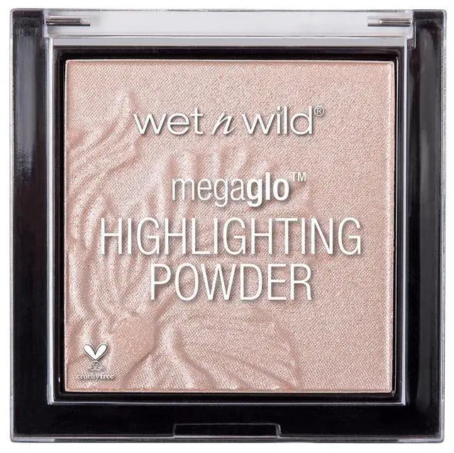 Main image of MegaGlo Highlighting Powder, Highlighter Makeup, Shimmer Glow, Pink Rose Gold Blossom Glow