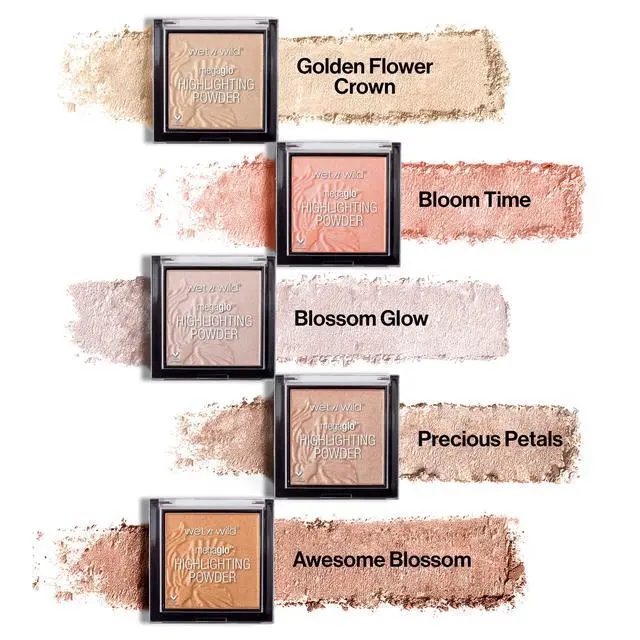 Alt view image 7 of 7 - MegaGlo Highlighting Powder Warm Gold Golden Flower Crown