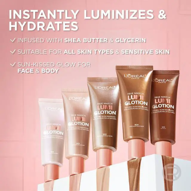 Alt view image 6 of 7 - Makeup True Match Lumi Glotion, Natural Glow Enhancer, Illuminator Highlighter, Bronzing Drops For a Sun-Kissed Glow For Face and Body, 902 Light, 1.35 fl oz