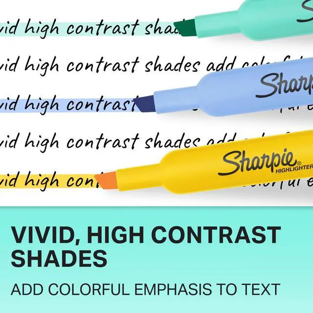 Alt view image 3 of 5 - Tank Highlighters, Chisel Tip, 12 Assorted Fashion Colors, Value Pack, 36 Count - For Studying, Note-Taking, School, College, Office, Student & Teacher Supplies